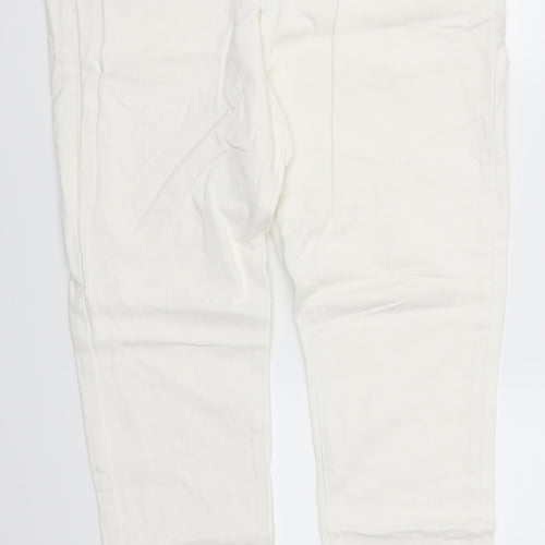 NEXT Womens White  Denim Skinny Jeans Size 16 L27 in
