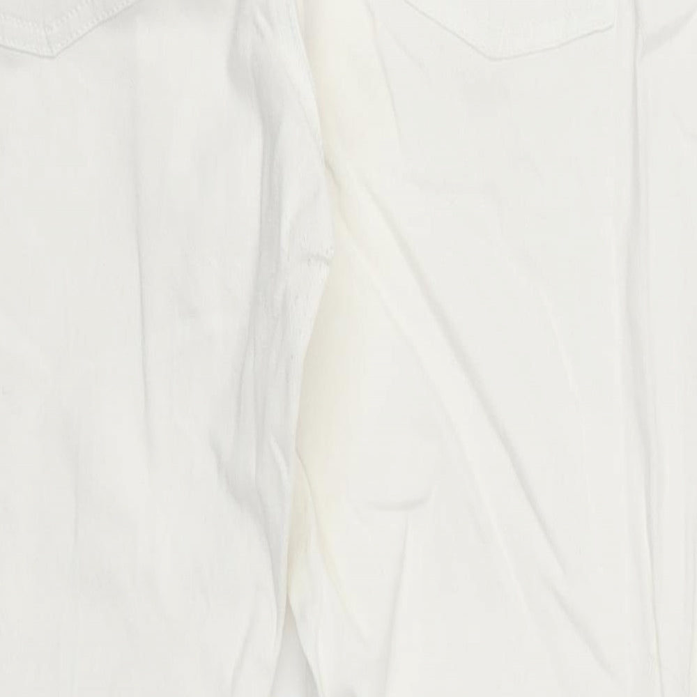 NEXT Womens White  Denim Skinny Jeans Size 16 L27 in