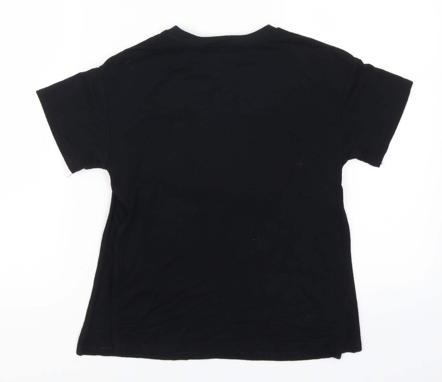 River Island Girls Black   Basic T-Shirt Size 5-6 Years  - Chic