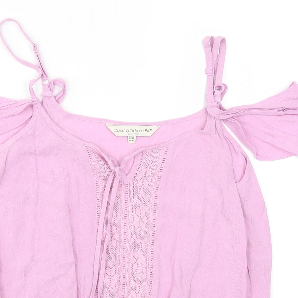 F&F Womens Pink   Basic Tank Size 14