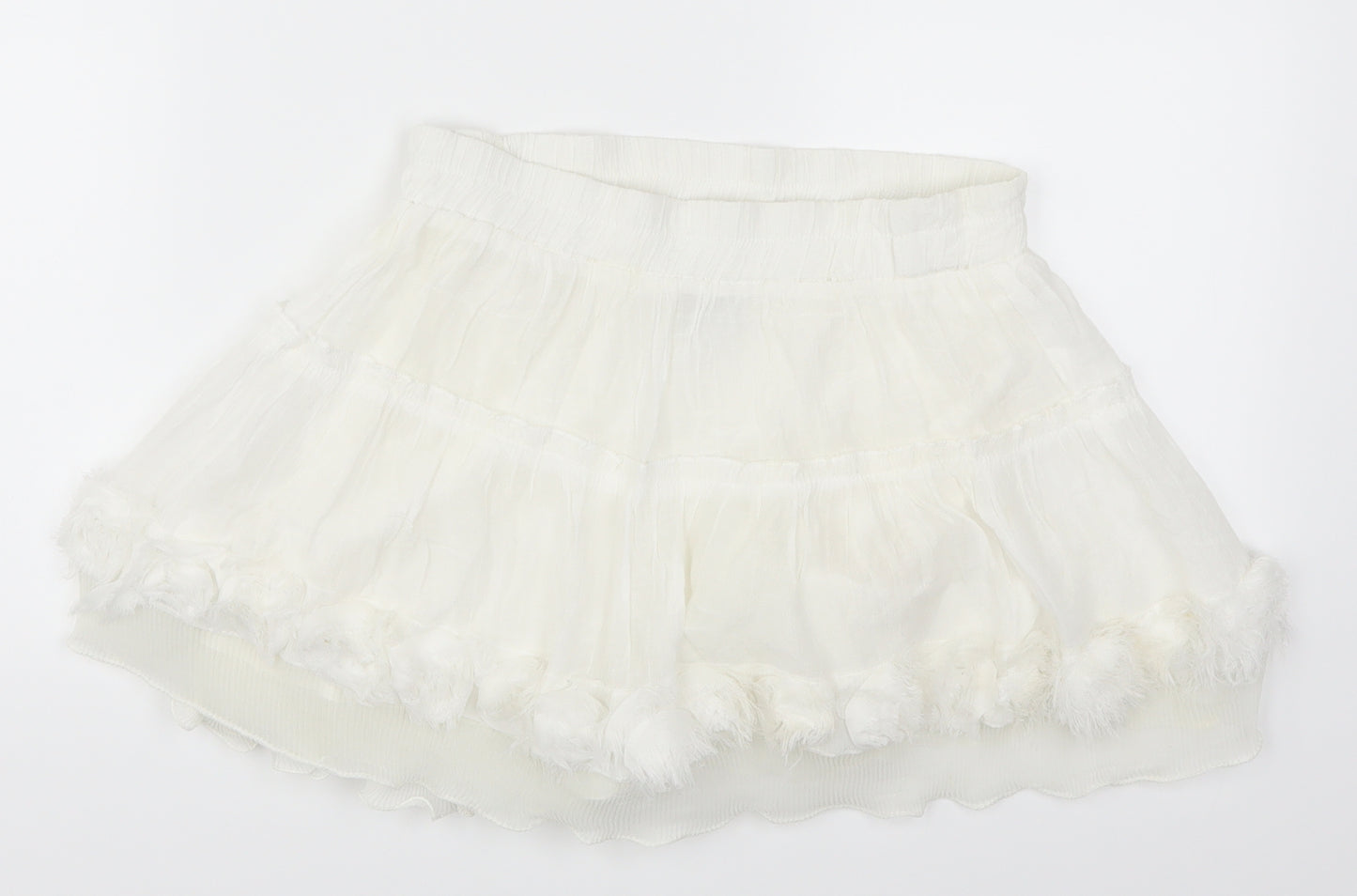 Rachel & Chloe Womens White  Rayon Skater Skirt Size M