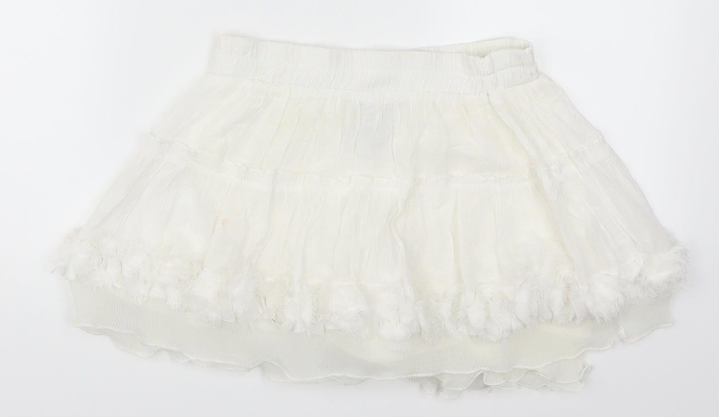 Rachel & Chloe Womens White  Rayon Skater Skirt Size M