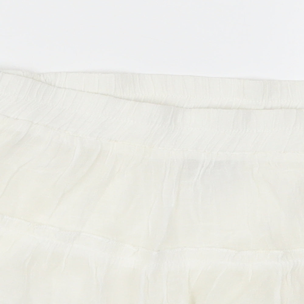 Rachel & Chloe Womens White  Rayon Skater Skirt Size M