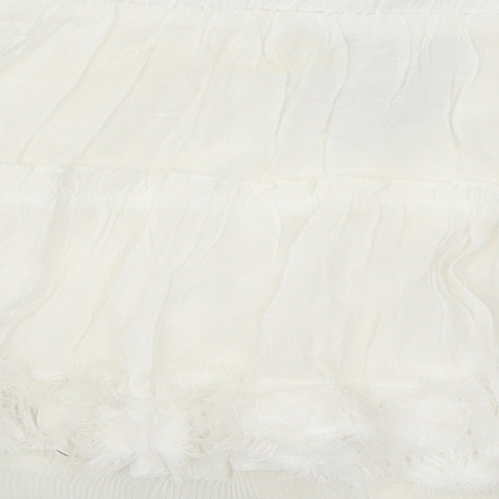 Rachel & Chloe Womens White  Rayon Skater Skirt Size M