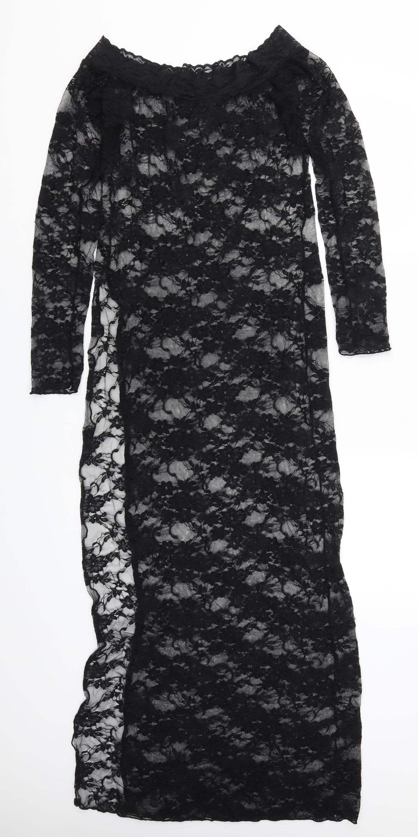 Ann Summers Womens Black  Lace Maxi  Size S