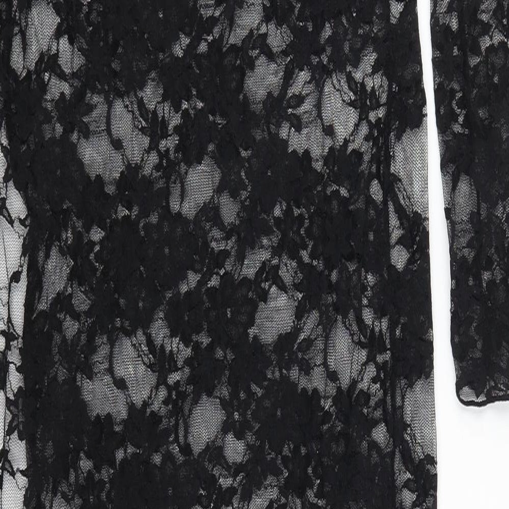Ann Summers Womens Black  Lace Maxi  Size S