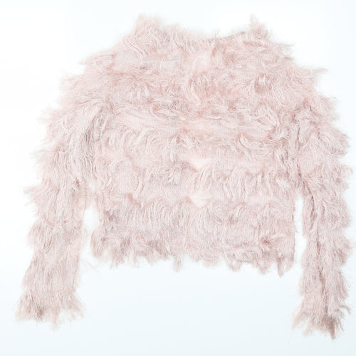 Primark Womens Pink   Cardigan Jumper Size XS  - Fluffy