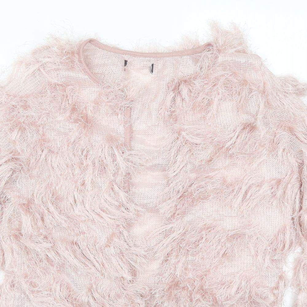 Primark Womens Pink   Cardigan Jumper Size XS  - Fluffy