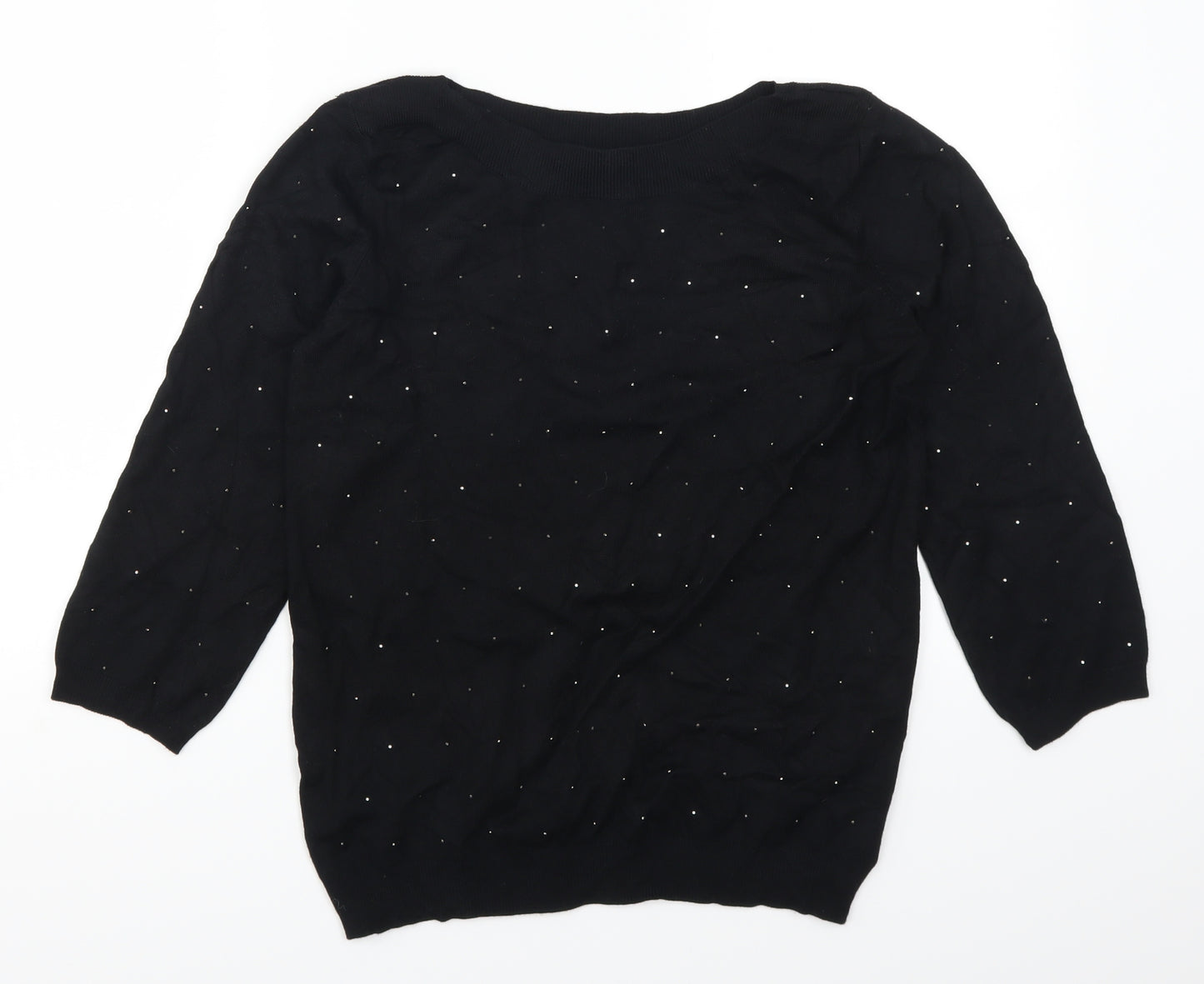 Bonmarché Womens Black   Pullover Jumper Size 10