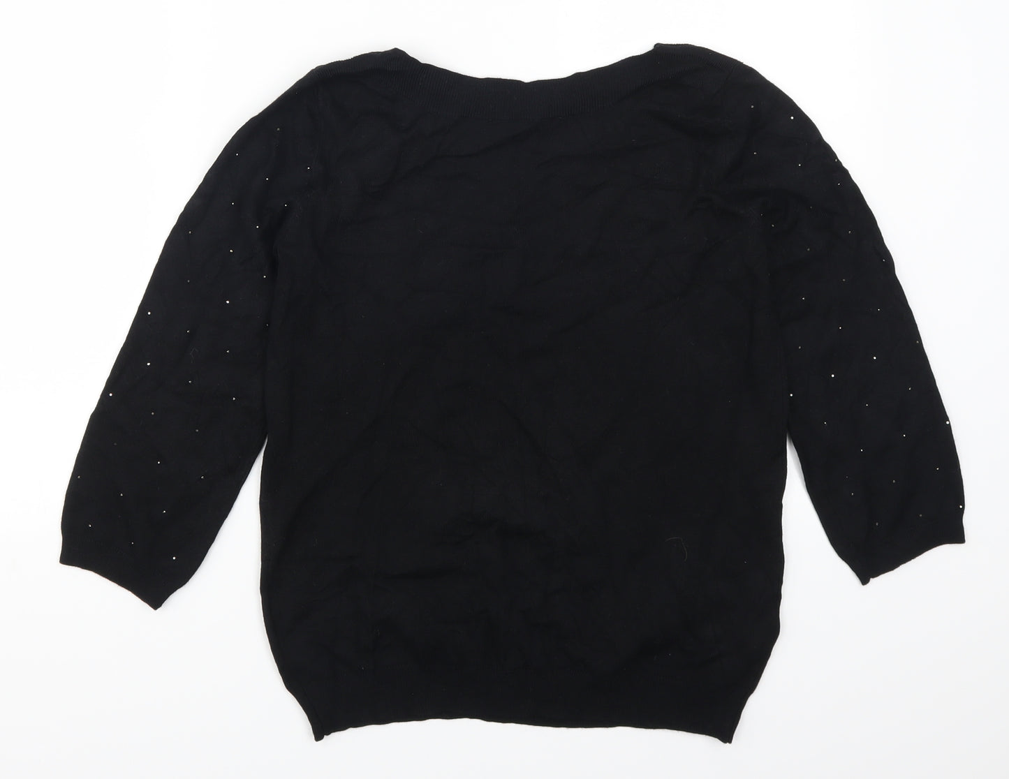 Bonmarché Womens Black   Pullover Jumper Size 10