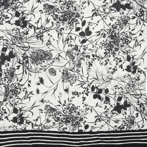 Statement Womens Black Floral  Pullover Jumper Size 12  - Black and White