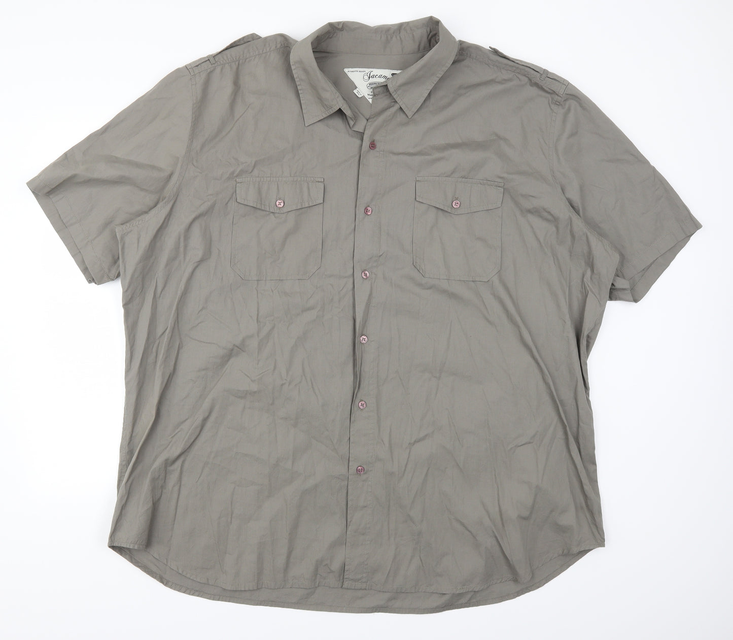 Jacamo Mens Green    Button-Up Size 3XL