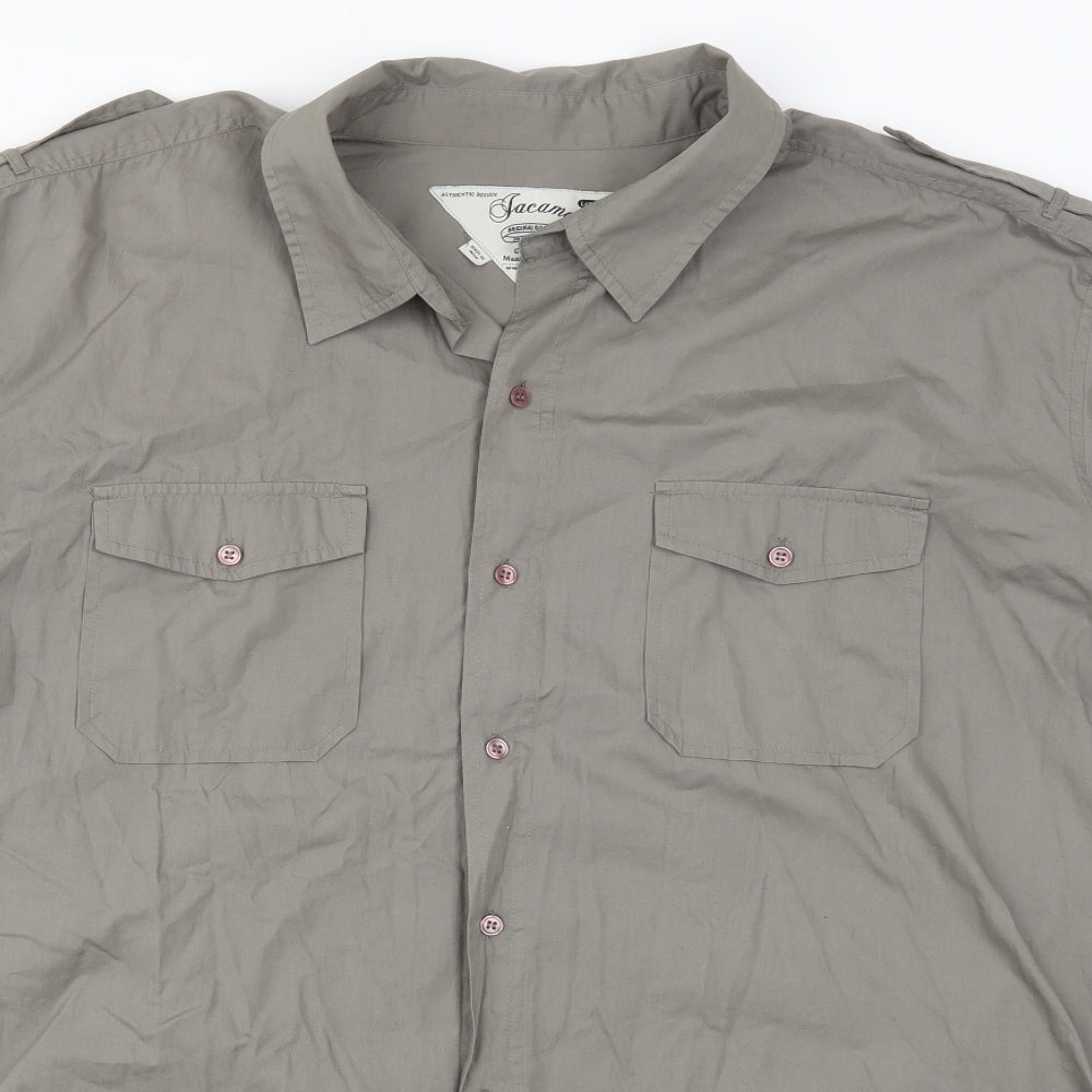 Jacamo Mens Green    Button-Up Size 3XL