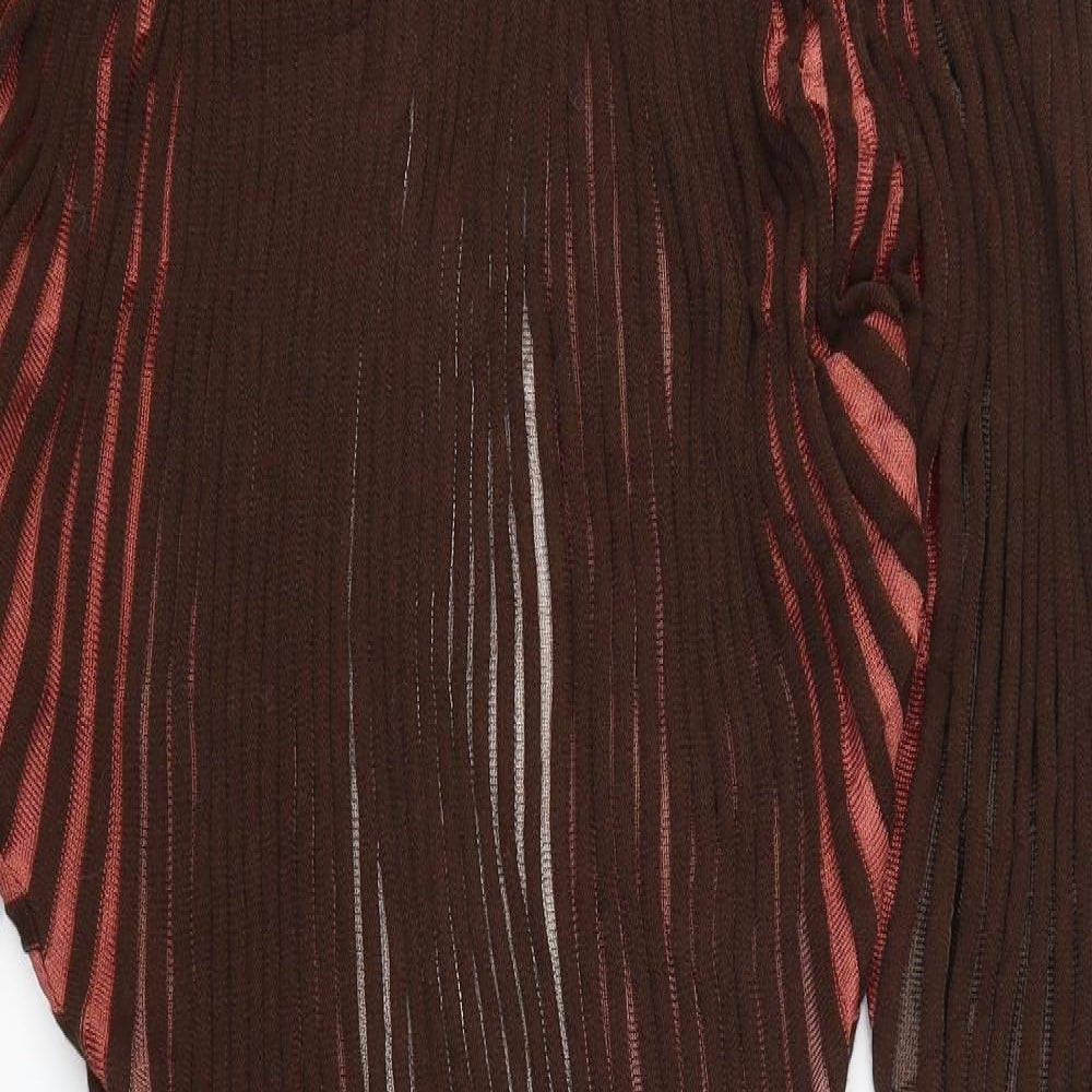 Medici Womens Brown Striped  Jumper Dress  Size 10