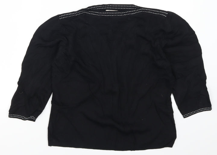 Bonmarché Womens Black Pullover Jumper Size M