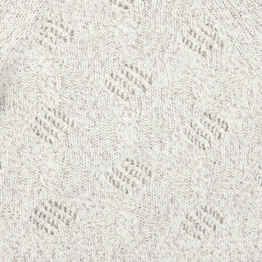 Marks and Spencer Womens Beige   Pullover Jumper Size 14