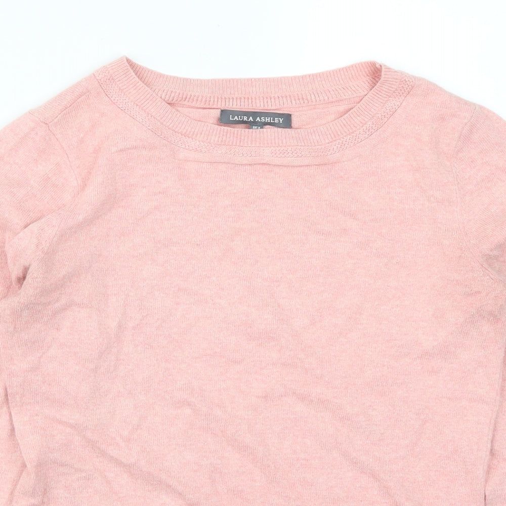 Laura Ashley Womens Pink   Pullover Jumper Size 8