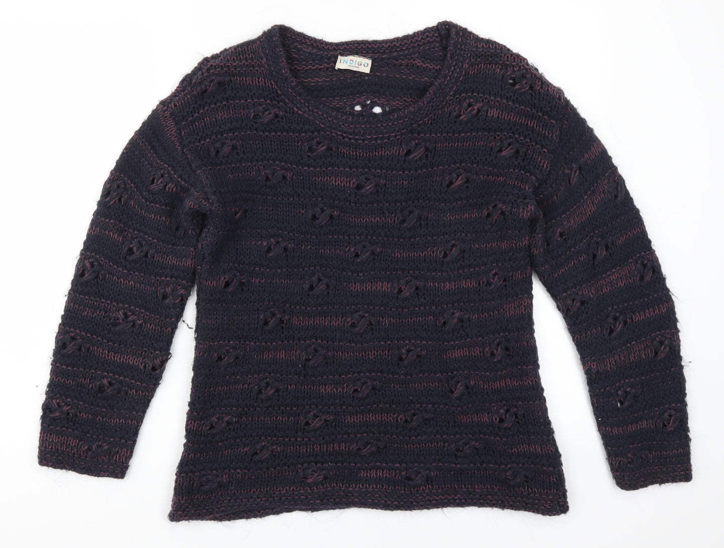 Marks and Spencer Womens Blue   Pullover Jumper Size 10  - Purple