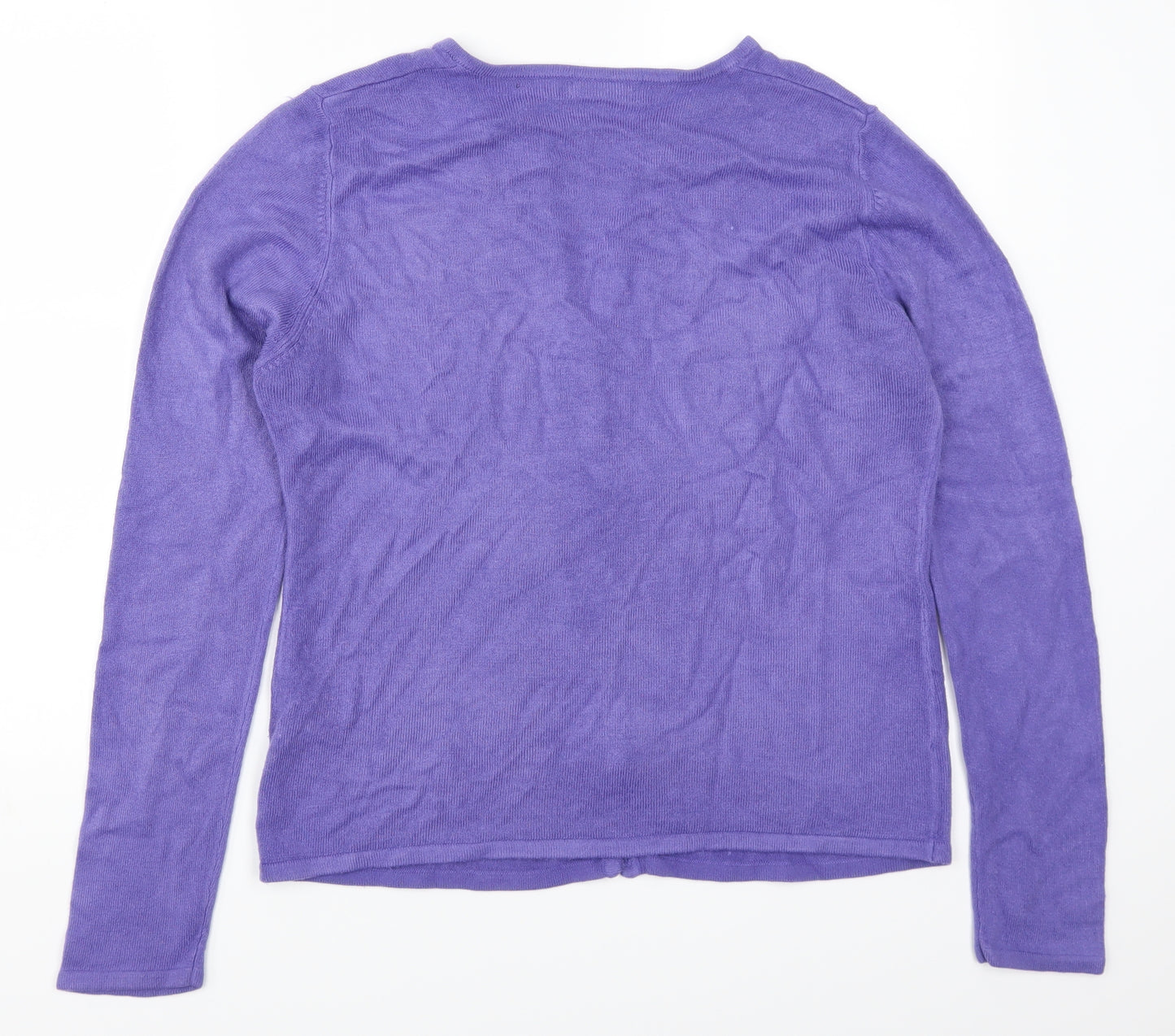 Debbie Morgan Womens Purple   Cardigan Jumper Size M