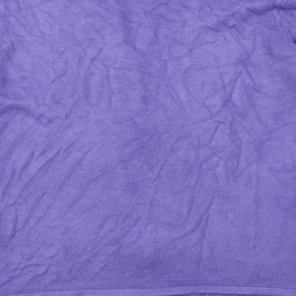 Debbie Morgan Womens Purple   Cardigan Jumper Size M