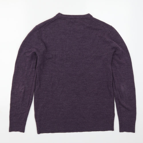Cedarwood State Mens Purple   Pullover Jumper Size XS