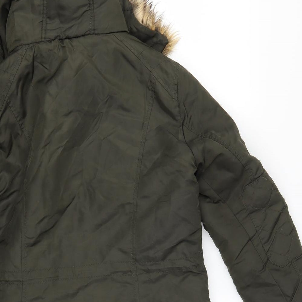 Atmosphere Womens Green   Parka Coat Size 12