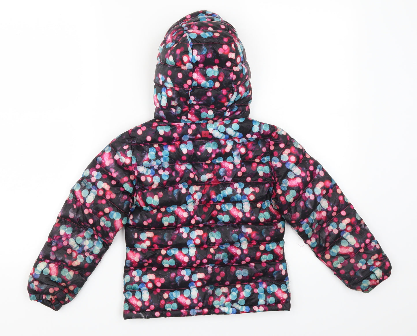 Mountain Warehouse Girls Pink Geometric  Quilted Coat Size 3-4 Years  - Blue