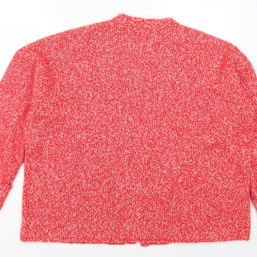 Marks and Spencer Womens Red   Cardigan Jumper Size XL
