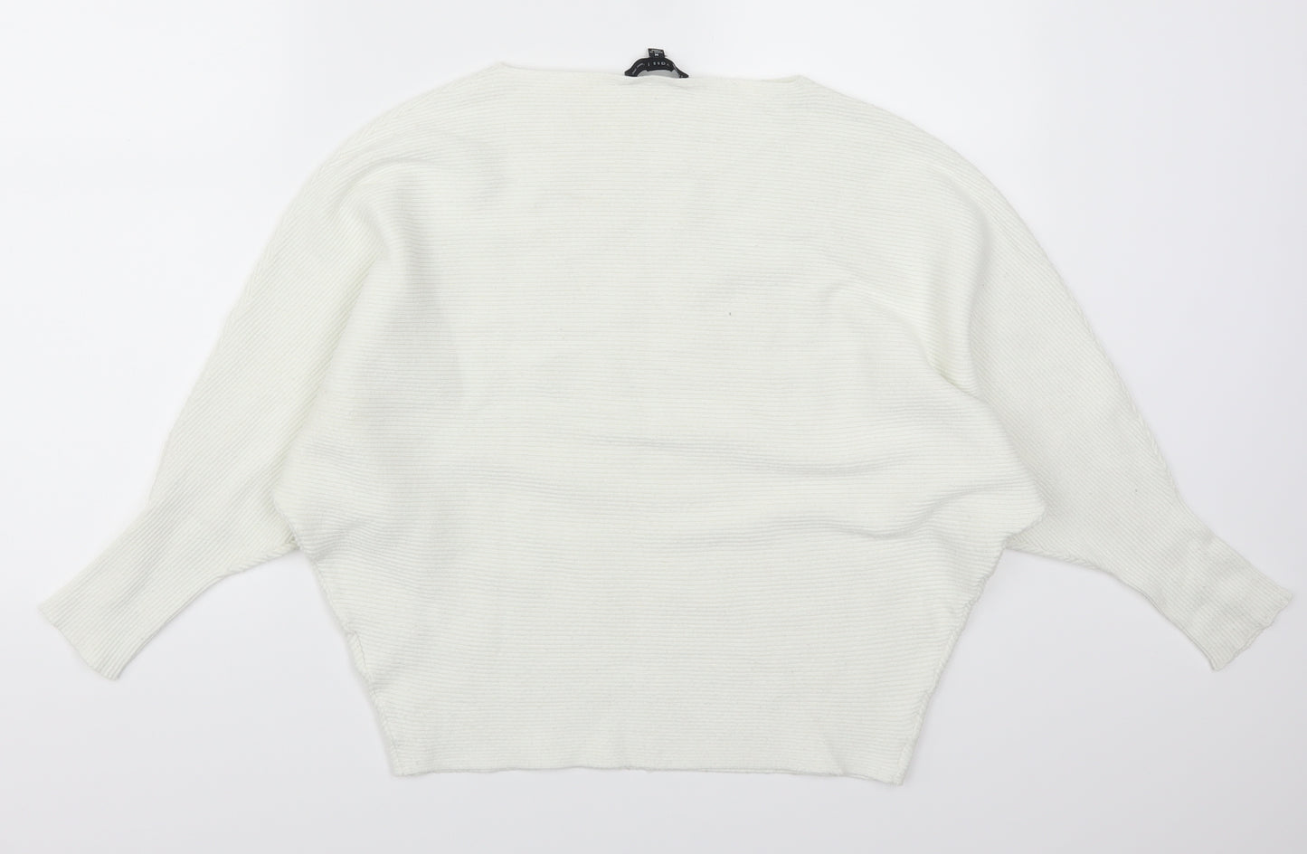 Joan Vass Womens White   Pullover Jumper Size M