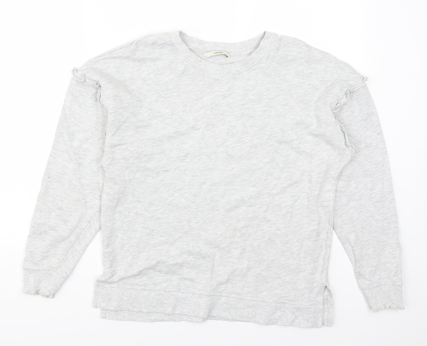 George Womens Grey   Pullover Sweatshirt Size 8