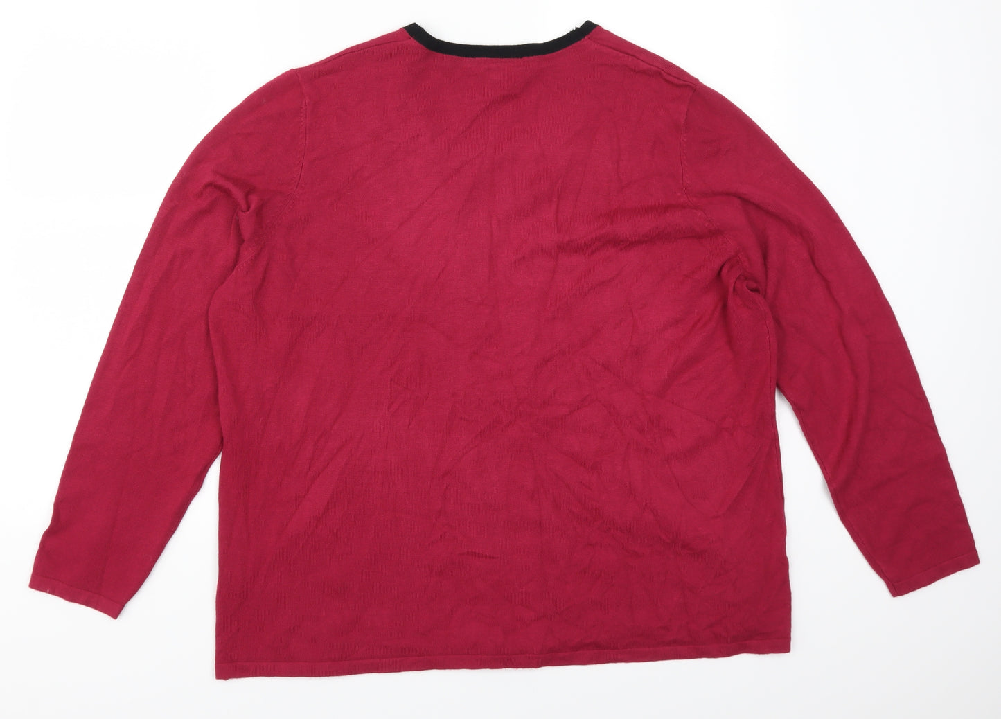 Preworn Womens Pink   Pullover Jumper Size 20  - Zig Zag