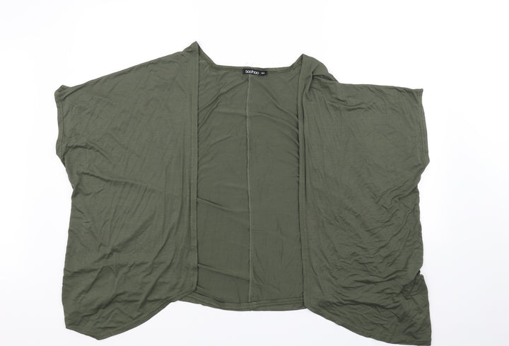 Boohoo Womens Green Cardigan Jumper Size M