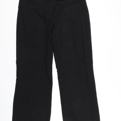 M&Co Womens Black   Trousers  Size 14 L28 in
