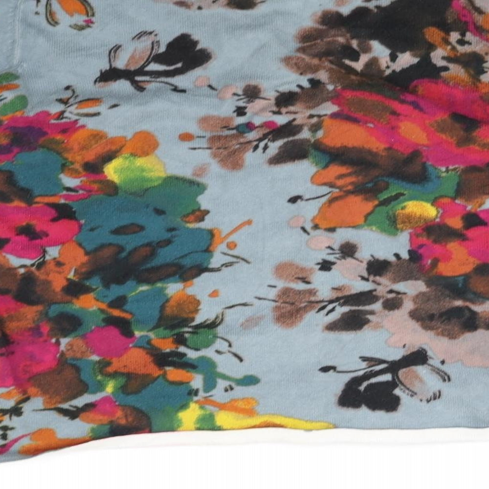 Kenar Womens Blue Floral  Pullover Jumper Size M