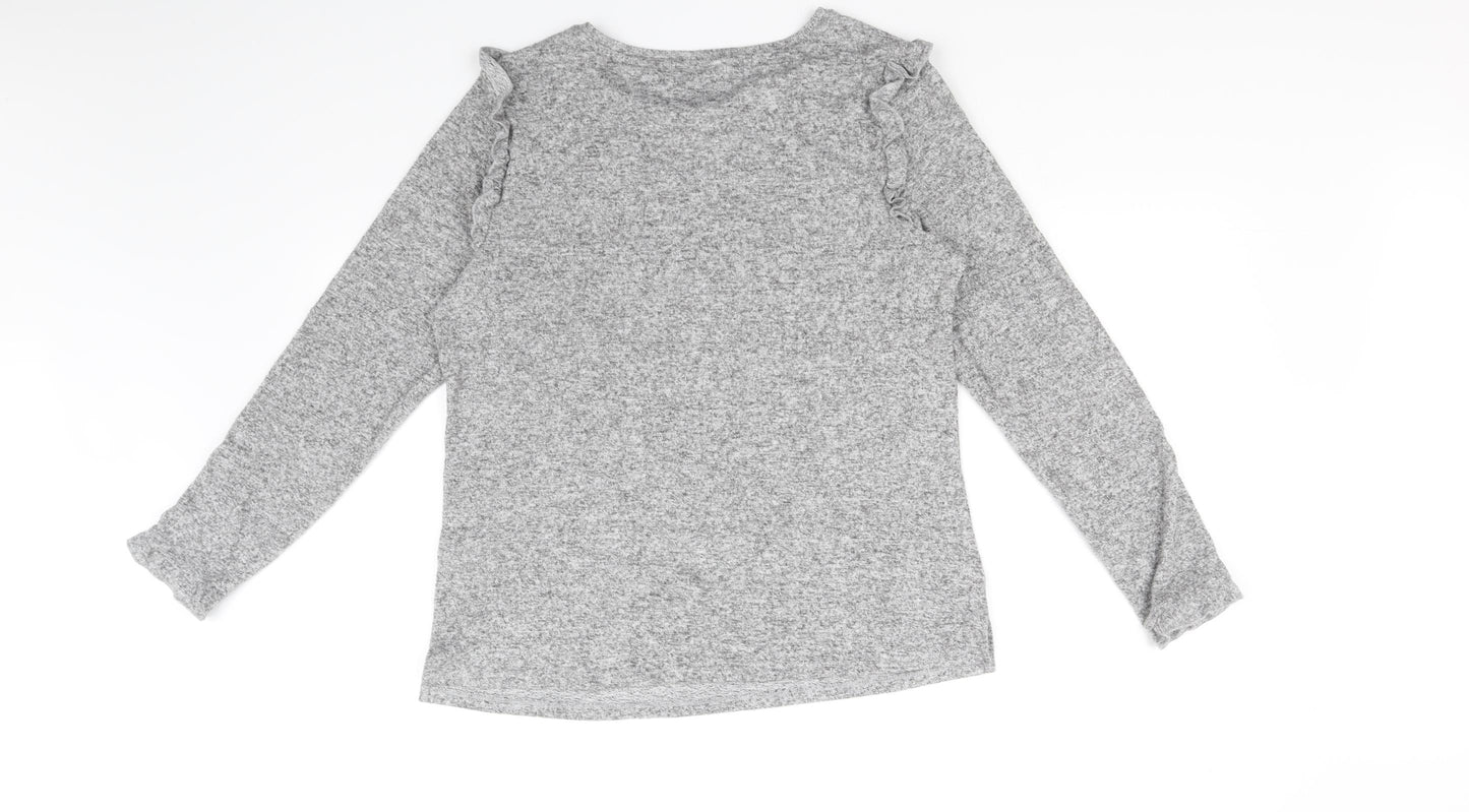 Oasis Womens Grey   Pullover Jumper Size M
