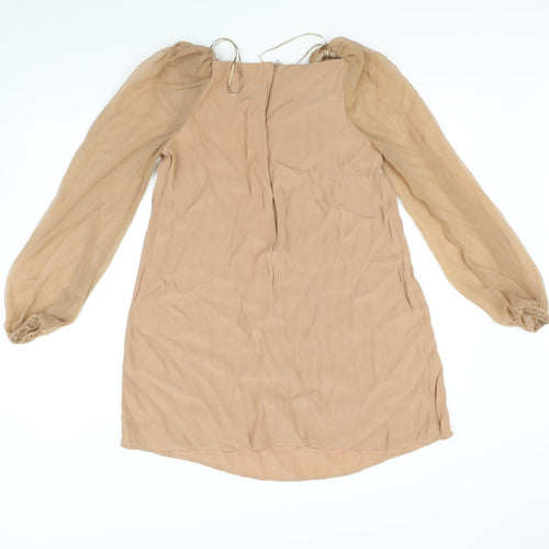 Topshop Womens Beige   A-Line  Size 10