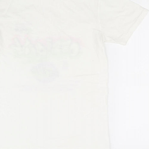 Spotted Girls White   Basic T-Shirt Size S