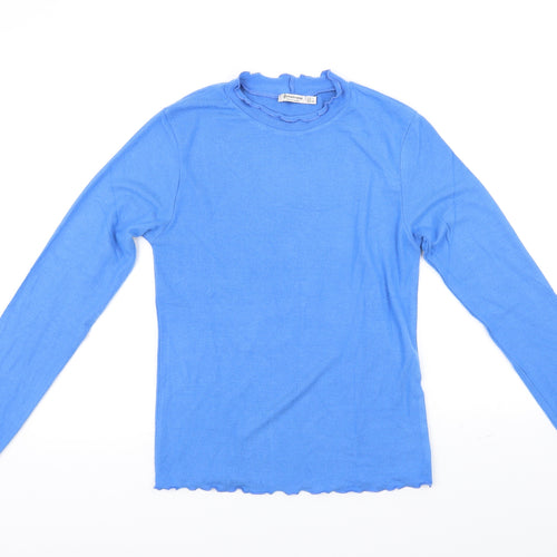 Stradavarius Womens Blue   Pullover Jumper Size L