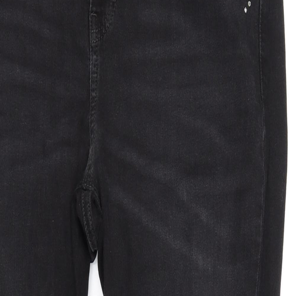 New Look Womens Black   Trousers  Size 14 L30 in