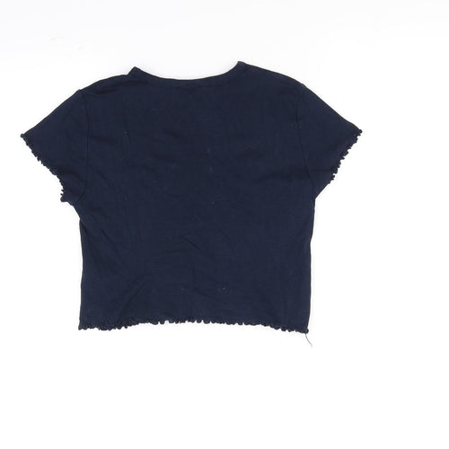 Topshop Womens Blue   Basic T-Shirt Size 10