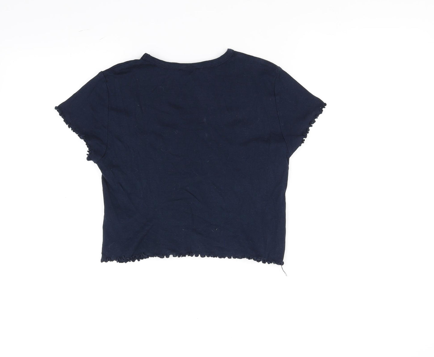 Topshop Womens Blue   Basic T-Shirt Size 10