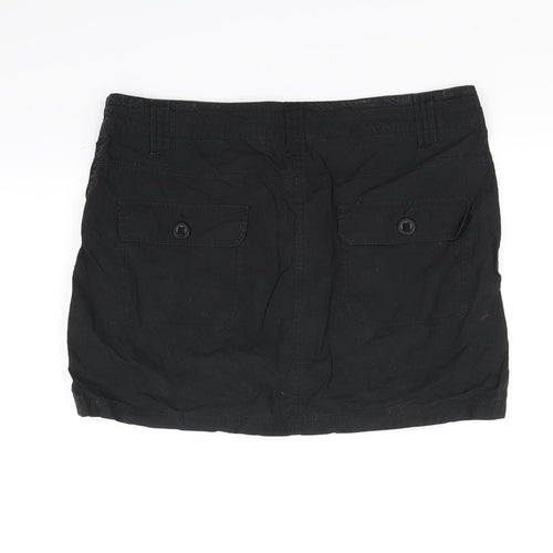 Dorothy Perkins Womens Black   A-Line Skirt Size 14