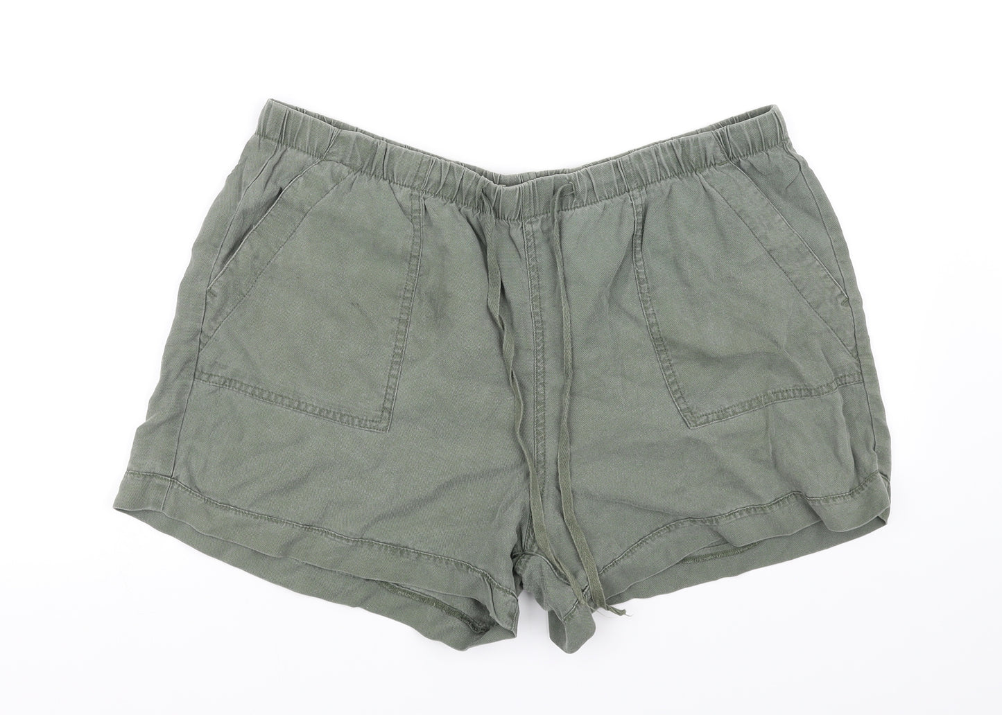 Papaya Womens Green   Cut-Off Shorts Size 16