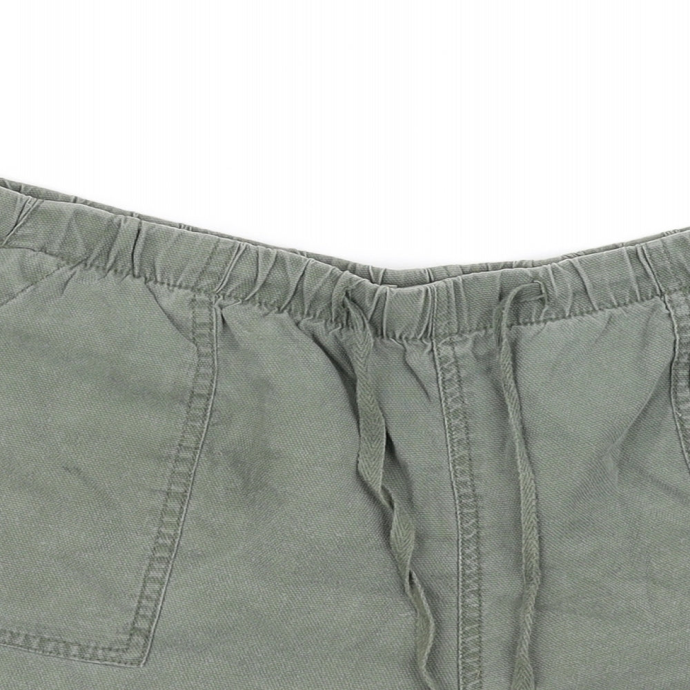 Papaya Womens Green   Cut-Off Shorts Size 16