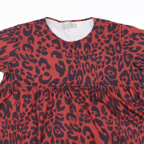 ASOS Womens Red Geometric  A-Line  Size 10