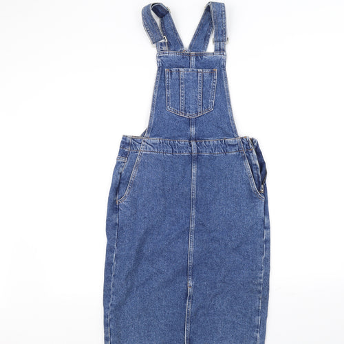 New Look Womens Blue   Dungaree One-Piece Size 8 L32 in