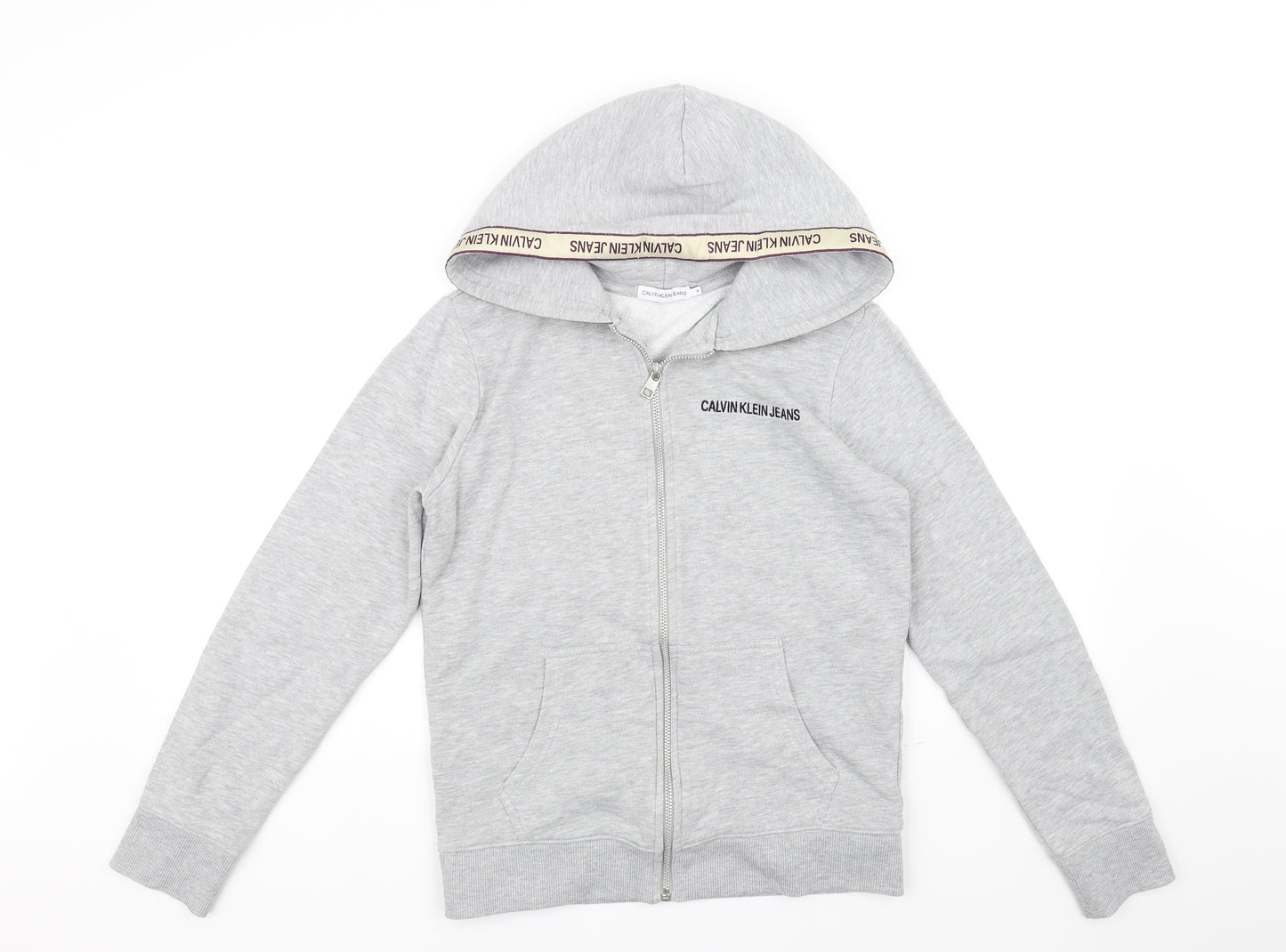 Calvin Klein Jeans Womens Grey   Full Zip Jumper Size 14