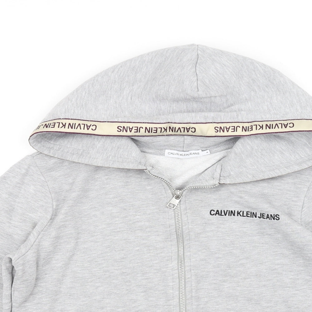 Calvin Klein Jeans Womens Grey   Full Zip Jumper Size 14