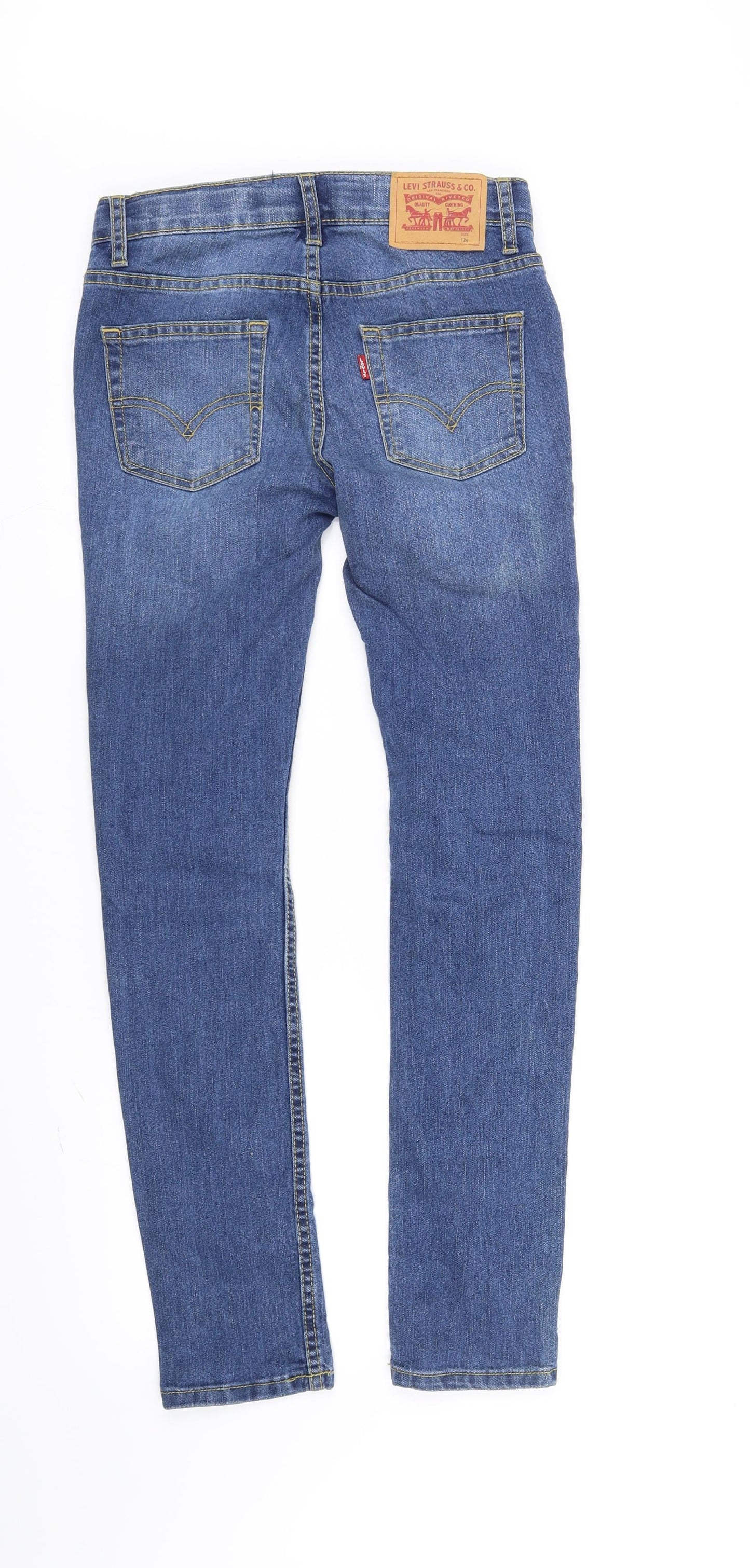 LEVIS Girls Blue   Skinny Jeans Size 12 Years