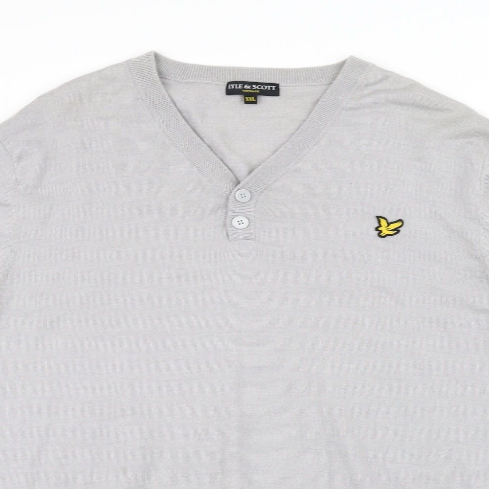 lyle and scott  Mens Grey   Pullover Jumper Size 2XL